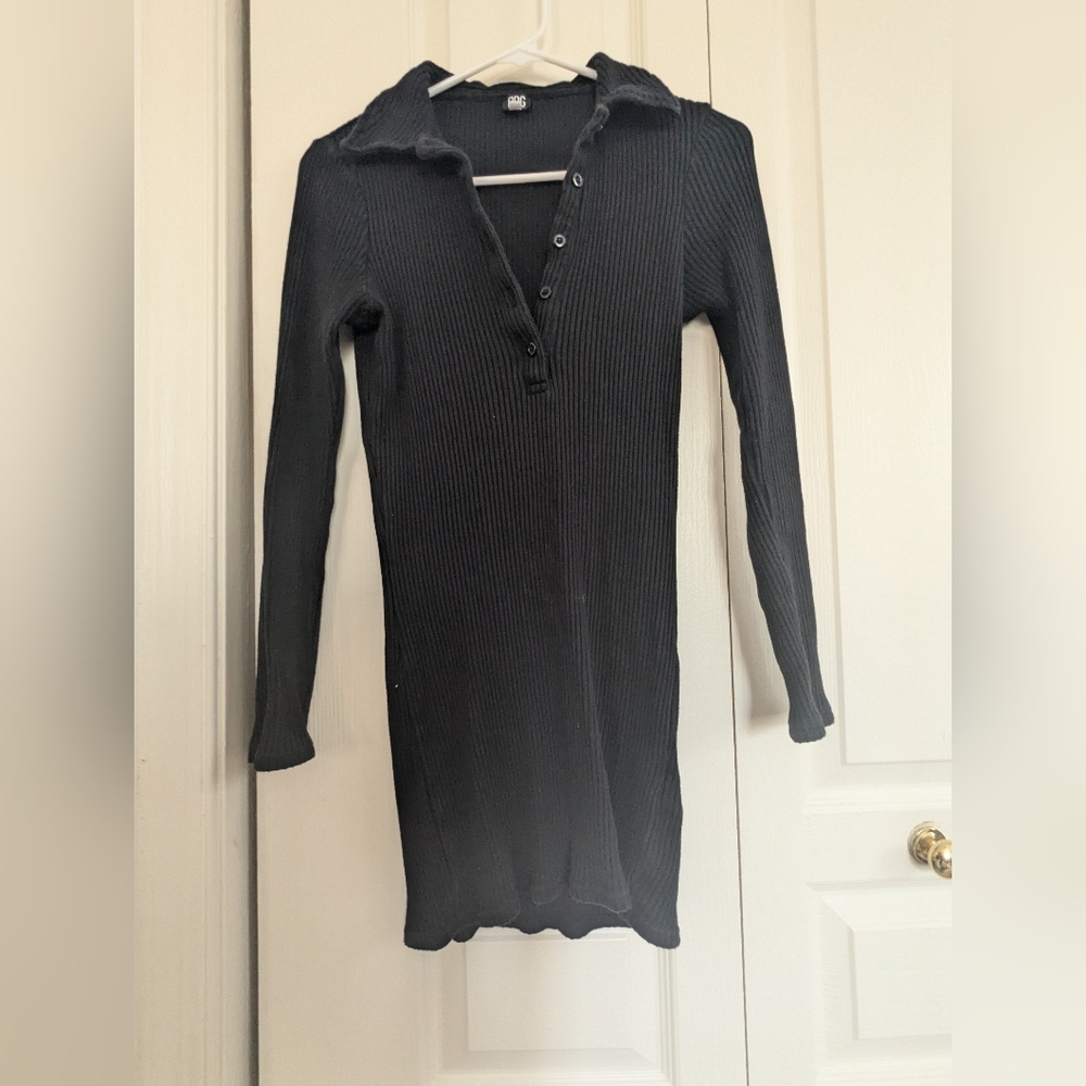BDG Black Long Sleeve Knit Dress